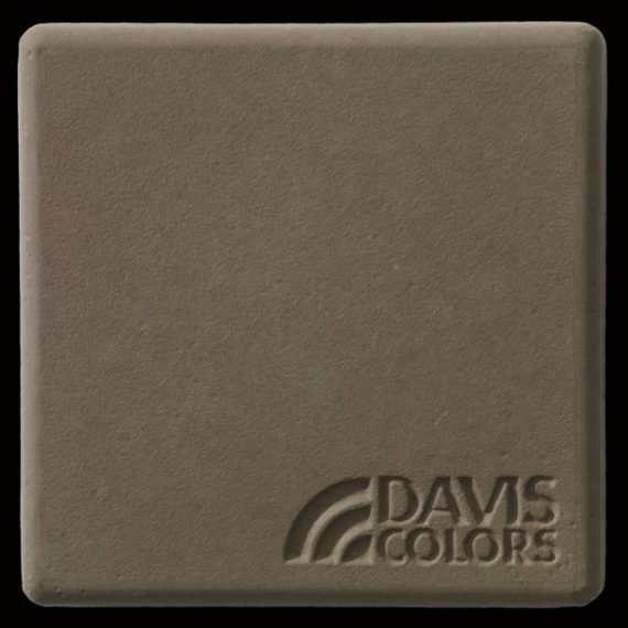 Cocoa - 3 inch x 3 inch sample tile colored with Davis Colors Cocoa