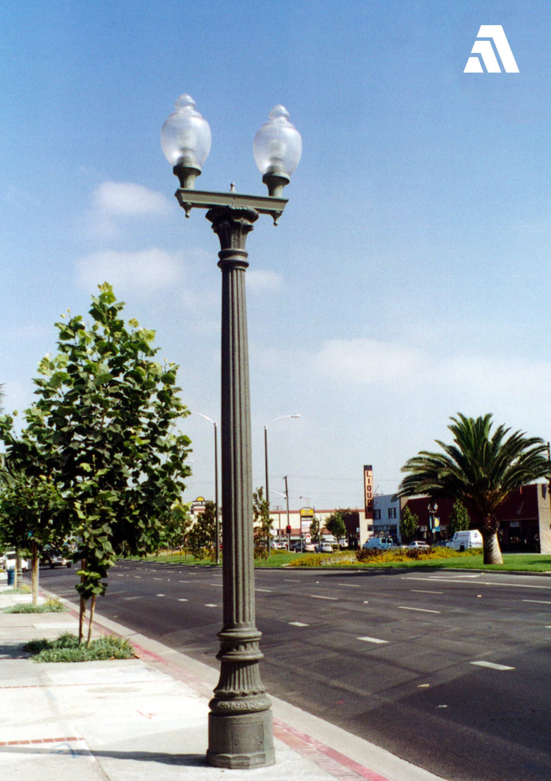 Concrete Lamp Poles Created Using Davis Colors Concrete Pigments